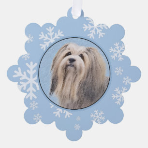 Carte Décorative Peinture Havanaise (Argent) - Cute Original Chien 
