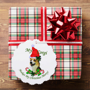 Carte Décorative Pembroke Welsh Corgi Noël