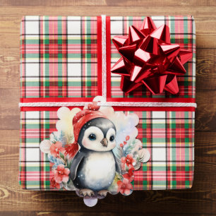 Carte Décorative Penguin Ajouter des noms joli Noël