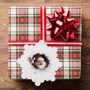 Carte Décorative père Noël 3D