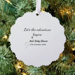 Carte Décorative permet à l'aventure commence baby shower ajouter n