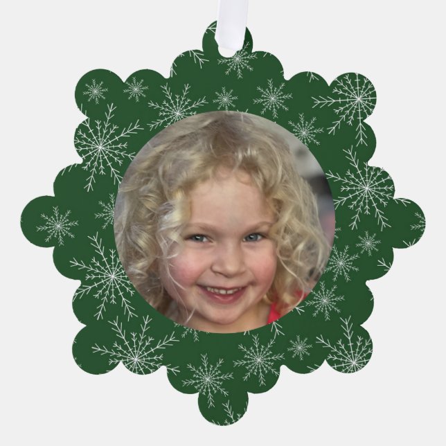 Carte Décorative Photo d'un flacon à neige (Recto)