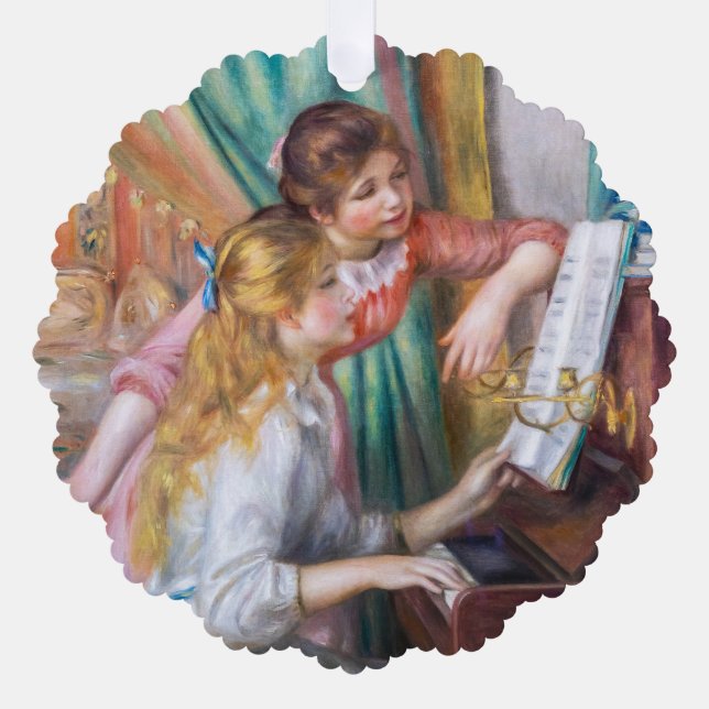 Carte Décorative Pierre Auguste Renoir - Jeunes filles au piano (Recto)