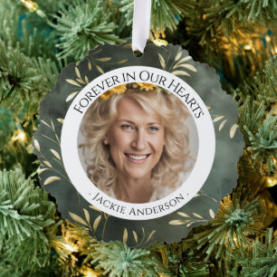 Carte Décorative Pour toujours dans nos coeurs Olive Leaf Photo sou