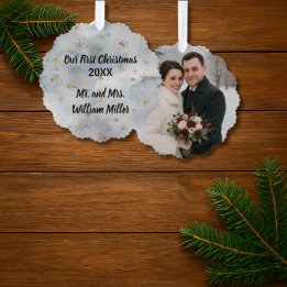 Carte Décorative Première garde de Noël de mariée