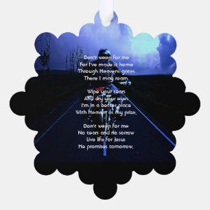 Carte Décorative Prière photo Memorial Motorcycle Biker