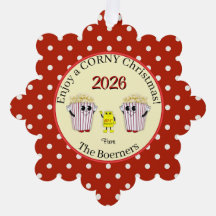 Profitez d'un Noël Corny ! Étiquette de papier de