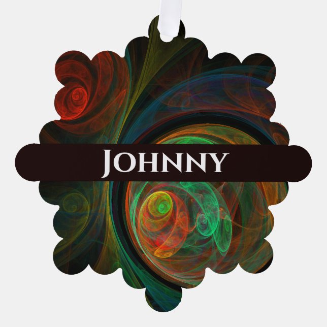 Carte Décorative Reborn Green Art Abstrait (Recto)