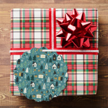 Scandinavian Merry Christmas Tree Winter Snow