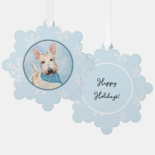 Carte Décorative Scottish Terrier Wheaten Dog Painting Art original