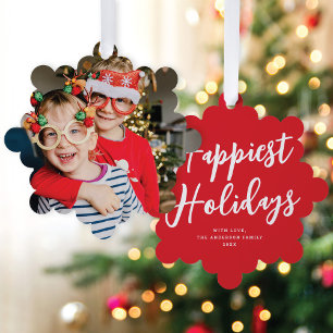 Carte Décorative Script moderne chic Gros Noël Photo