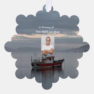 Carte Décorative Souvenir commémoratif Bateau de pêche Pêcheur