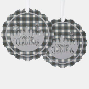 Carte Décorative Stewart Blue robe écossaise Tartan Christmas