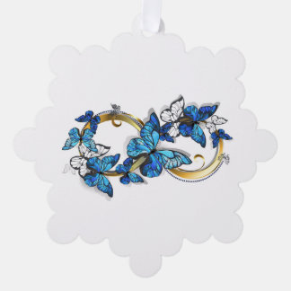Carte Décorative Symbol Infinity of Blue Morpho Butterflies