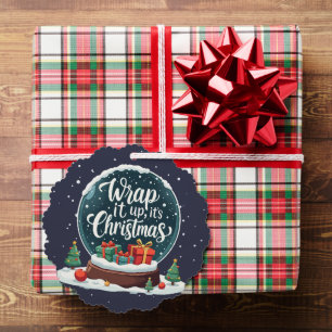 Carte Décorative Terminer C’est Noël Snow Globe Design