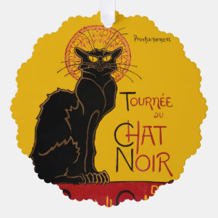 Carte Décorative Theophile Steinlen - Le Conversation Noir Vintage