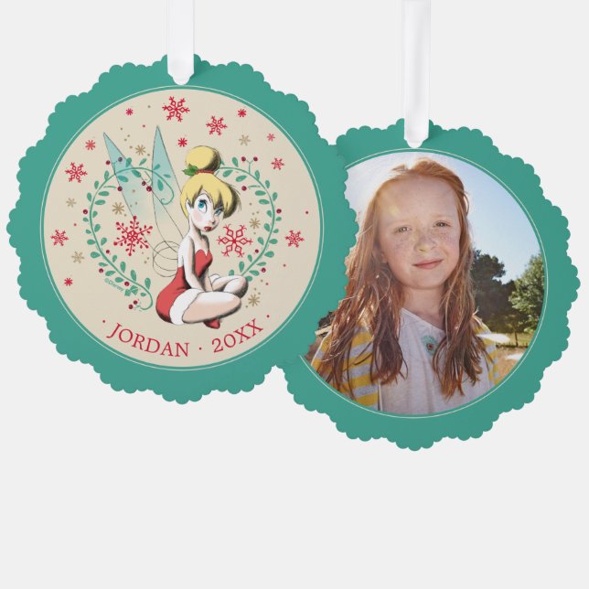 Carte Décorative Tinker Bell | Joyeuses Fêtes Vintages (Recto/Verso)