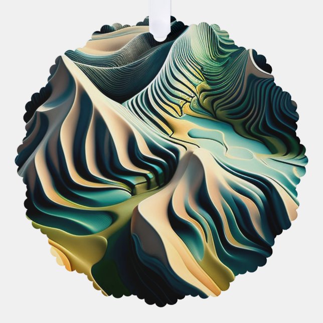 Carte Décorative Topographic currents (Recto)