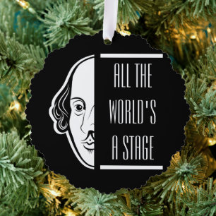 Carte Décorative Tous les Mondes d'A Stage Shakespeare Citer Thespi