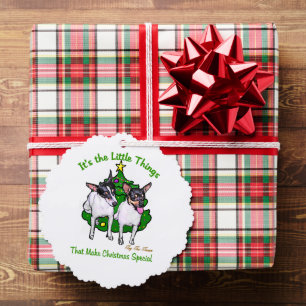 Carte Décorative Toy Fox Terrier Noël