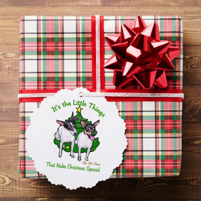 Carte Décorative Toy Fox Terrier Noël (Insitu (Cadeau))