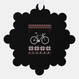 Carte Décorative Vacances de Noël à vélo