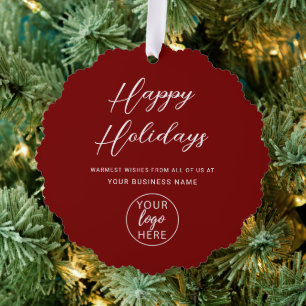 Carte Décorative Vacances de Noël pour les entreprises