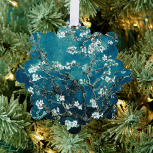 Carte Décorative Van Gogh Almond Blossoms Dark Turquoise