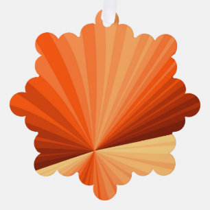 Carte Décorative Vanille rouge orange Abstraite moderne Fractale gr