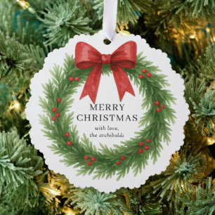 Carte Décorative Watercolor Wirath Photo Noël moderne