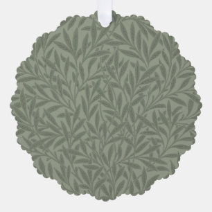 Carte Décorative William Morris Motif Saule Antique Vert Sauge