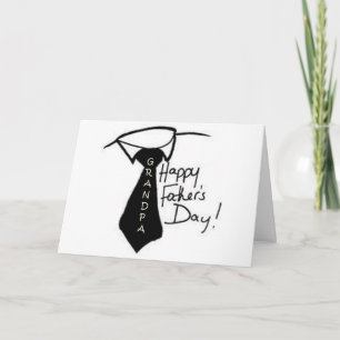 CARTE DÉCOUVREZ VOTRE CRAVATE GRANDPA FÊTE DES PÈRES