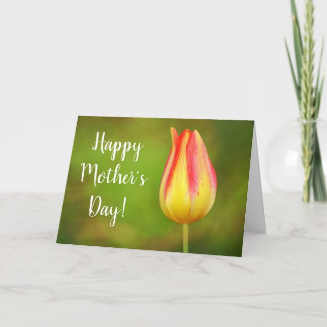 Carte d'écriture de la Fête des Mères Tulip (Devant)