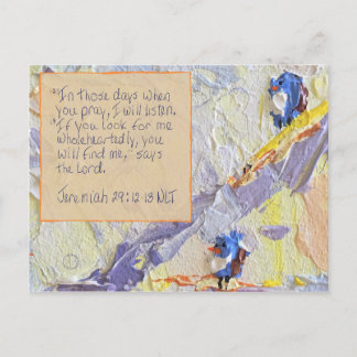 Carte d'écriture Jeremiah 29:12-13