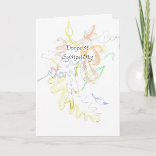 Carte "Deepest" Sympathy Card