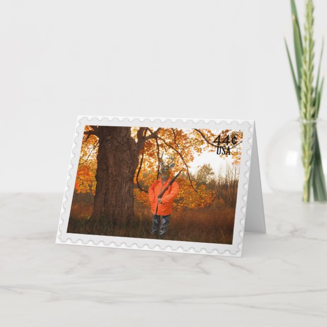 Carte Deer Hunter pour anniversaire (Devant)