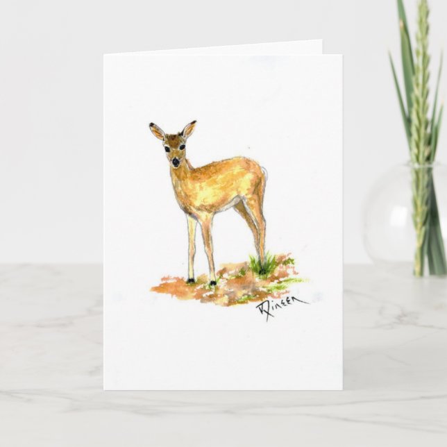 Carte Deer Note (Devant)