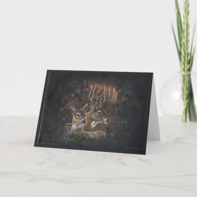 Carte Deer Wreath (Devant)