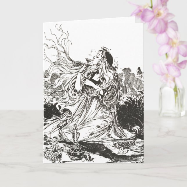 Carte Déesse Art nouveau "Polychrome" de l'ancien Oz (Orchidée)