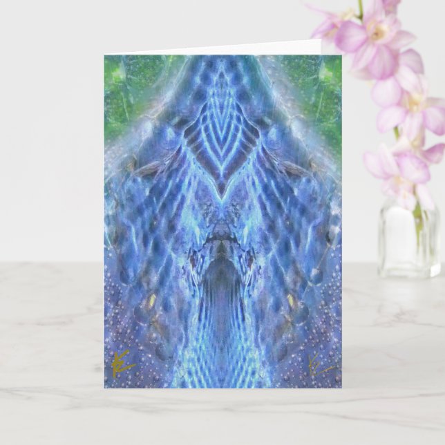 Carte Déesse brillante Aura Lumière Méditation Ésotériqu (Orchidée)