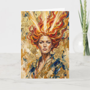 Carte Déesse celtique du feu Brigid Art Fantastique à Fe