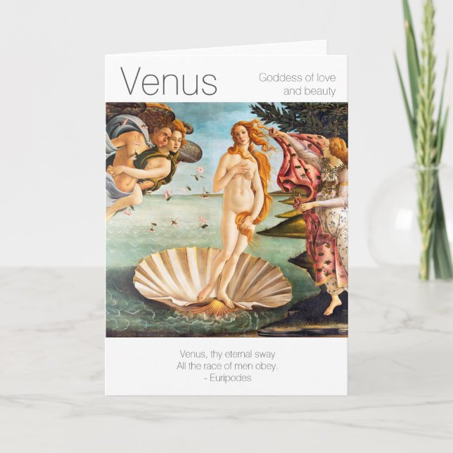 Carte Déesse d'amour et de beauté de Vénus (Devant)