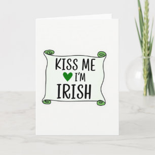 Carte défilante Kiss Me I'm Irish