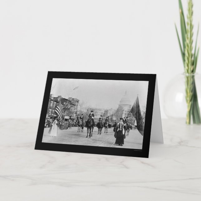 Carte Défilé Washington, dc 1913 de suffrage (Devant)