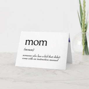Carte Définition de dictionnaire pour MOM