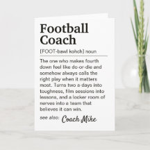 Définition de l'entraîneur de football personnalis