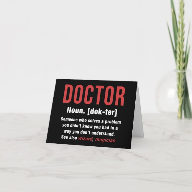 Carte Définition du médecin (Devant)