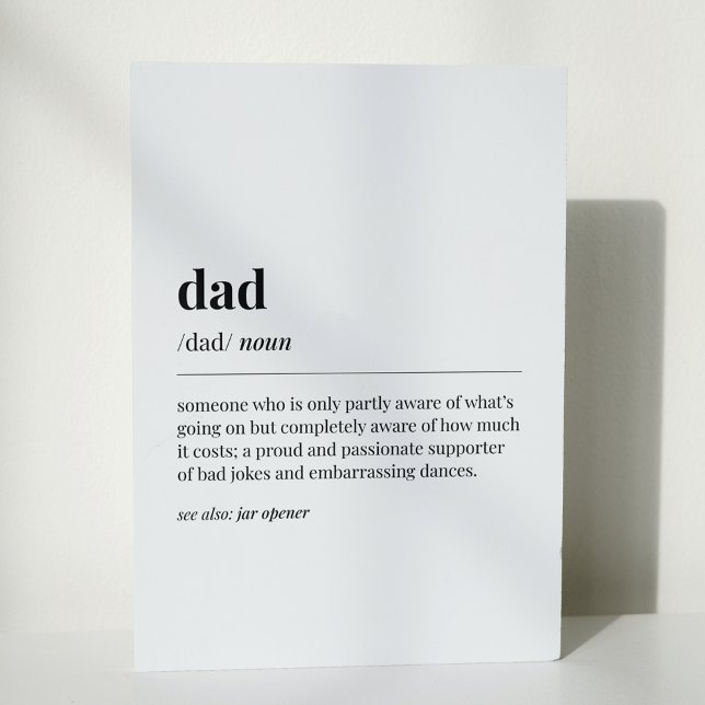 Carte Définition Papa Drôle (Créateur téléchargé)
