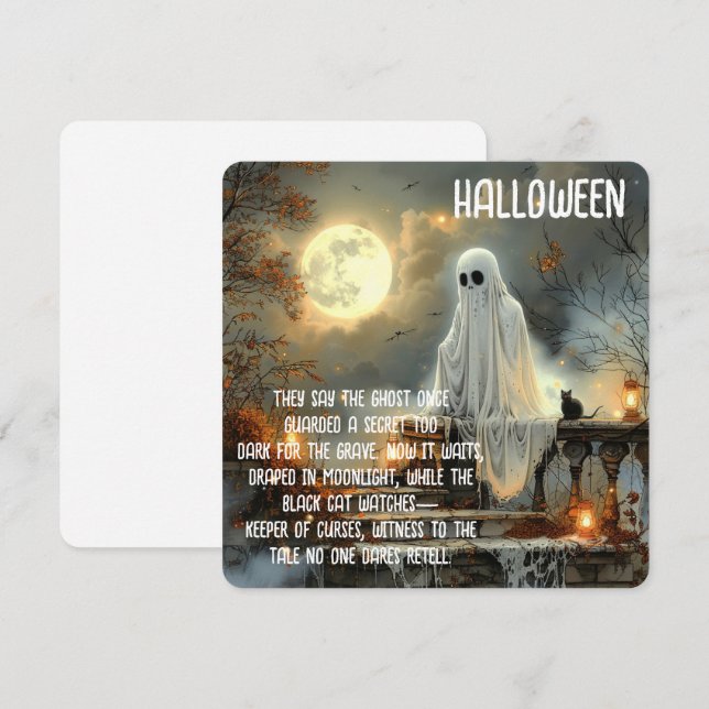 Carte Défunt vers la lune - Où les fantômes gardent des  (Devant / Derrière)