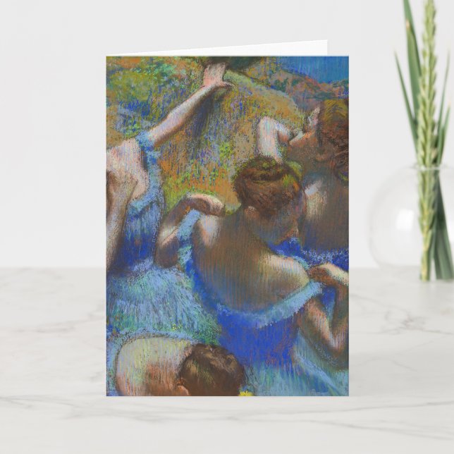Carte Degas Blue Dancers Pastel Fine Art Masterpiece (Devant)